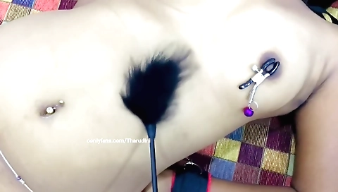 Mature slut gets her cunt spanked and spanked in the fetish vid