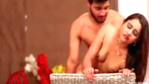 Indian milf with a nice ass has a passionate fuck with an old teen