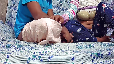 Indian teen fucks her mouth and gets fucked in her pussy