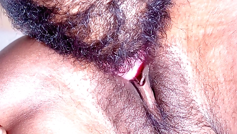 Indian hottie has a large booty with a hairy pussy