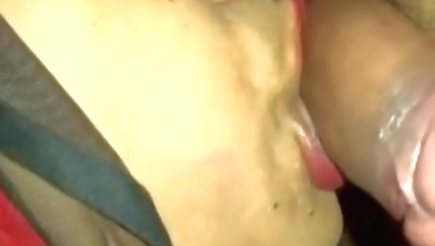 Indian brunette face fucking on bed in amateur porn