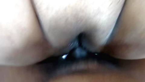 Indian woman gets creampied in a tight little cunt