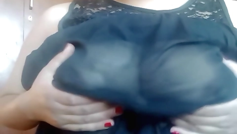 Amateur brunette 3rd time masturbated and gave a blowjob